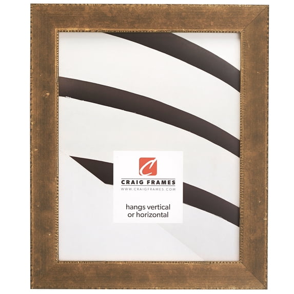 Craig Frames Patina 125, 5x7 inch Picture Frame, Copper and Black