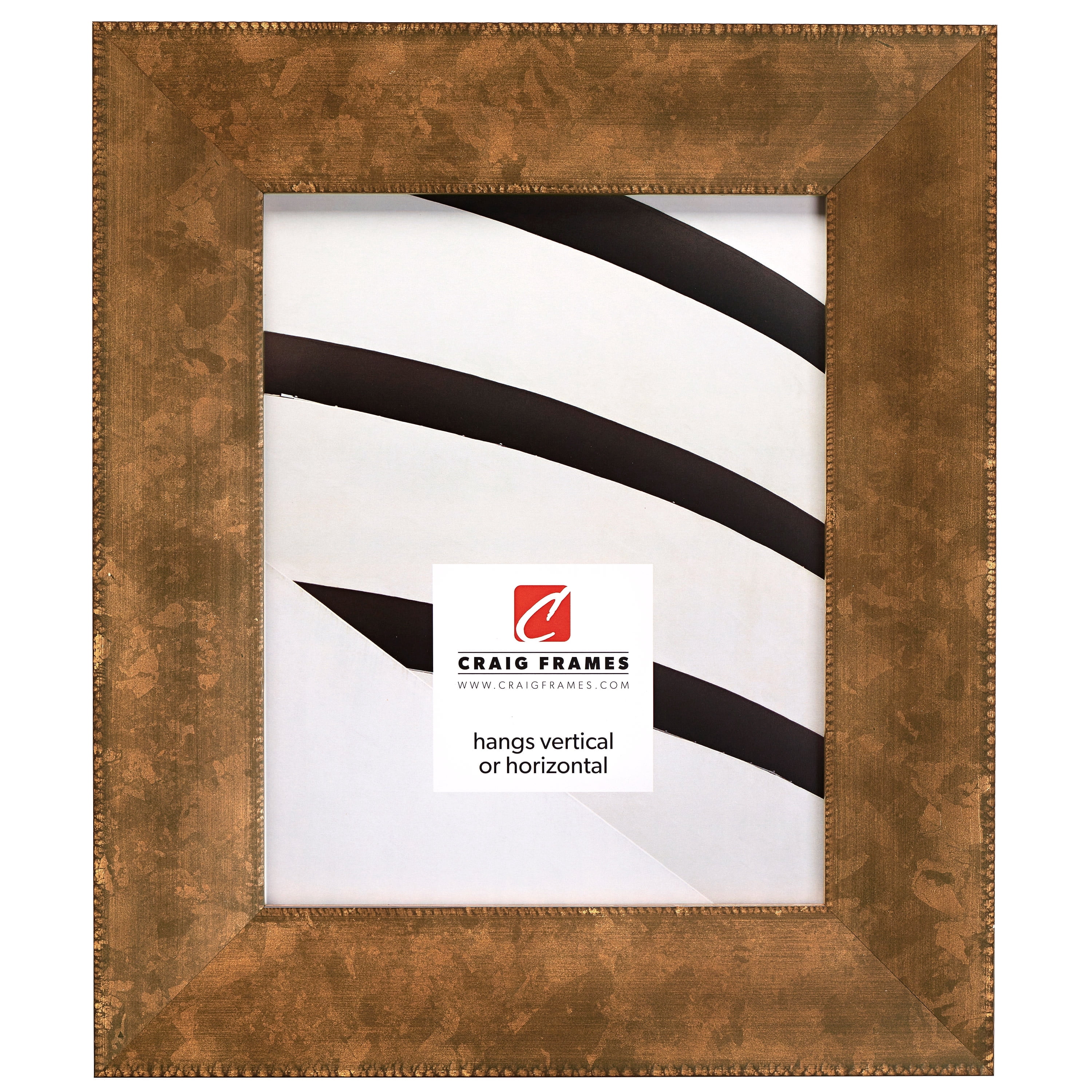 Craig Frames Patina 225, 18x24 inch Picture Frame, Copper and Black