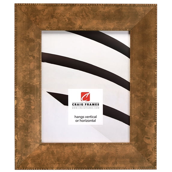 Craig Frames Patina 225, 22x28 inch Picture Frame, Copper and Black