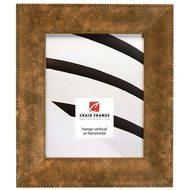 Craig Frames Patina 225, 8x10 inch Picture Frame, Copper and Black