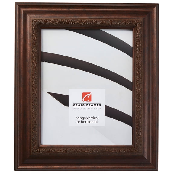 Craig Frames Pompeii, 11x14 inch Picture Frame, Smoked Bronze