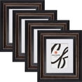 thumbnail image 1 of Craig Frames Potomac, 10x13 inch Walnut Brown Picture Frame Matted for an 7x10 Photo, Set of 4, 1 of 5