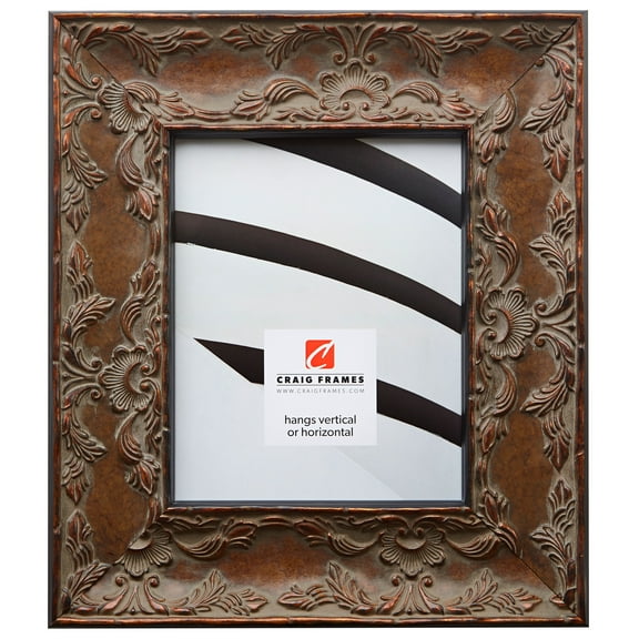 Craig Frames Renaissance, 10x13 inch Picture Frame, Ornate Antique Gold