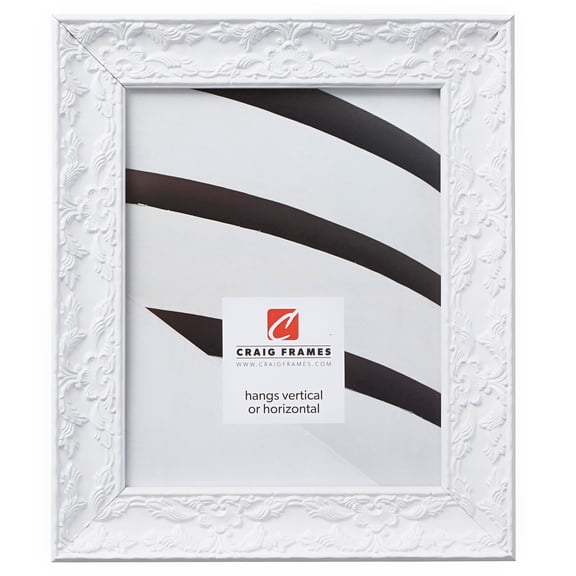 Craig Frames Renaissance, 20x24 inch Picture Frame, Ornate Pearl White