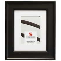 Craig Frames Resilience, 14x18 inch Black Picture Frame Matted for a 10x13 Photo