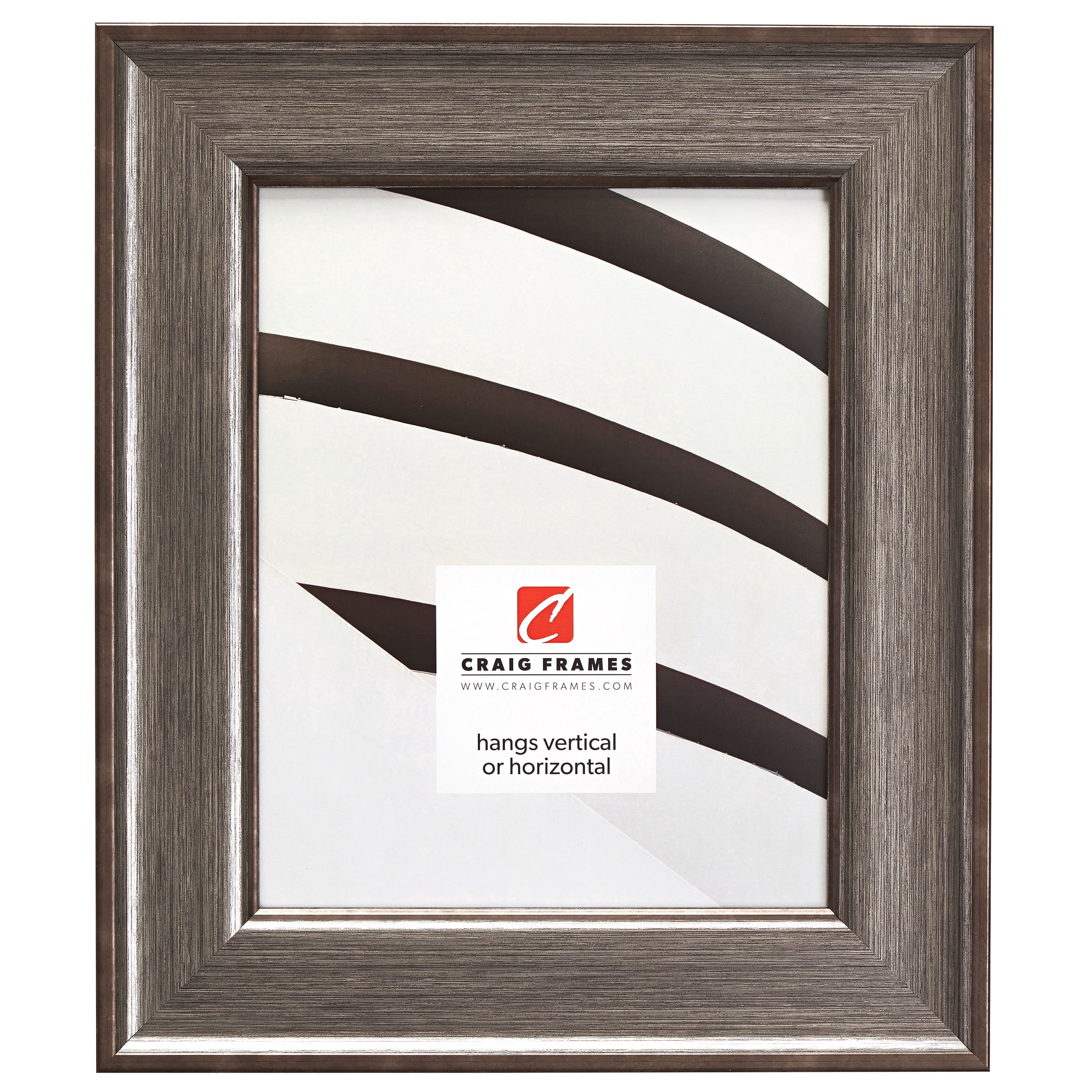 Craig Frames Resilience, 18x24 inch Picture Frame, Distressed Silver