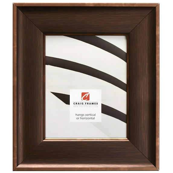 Craig Frames Resilience Wide, 10x12 inch Picture Frame, Distressed Bronze