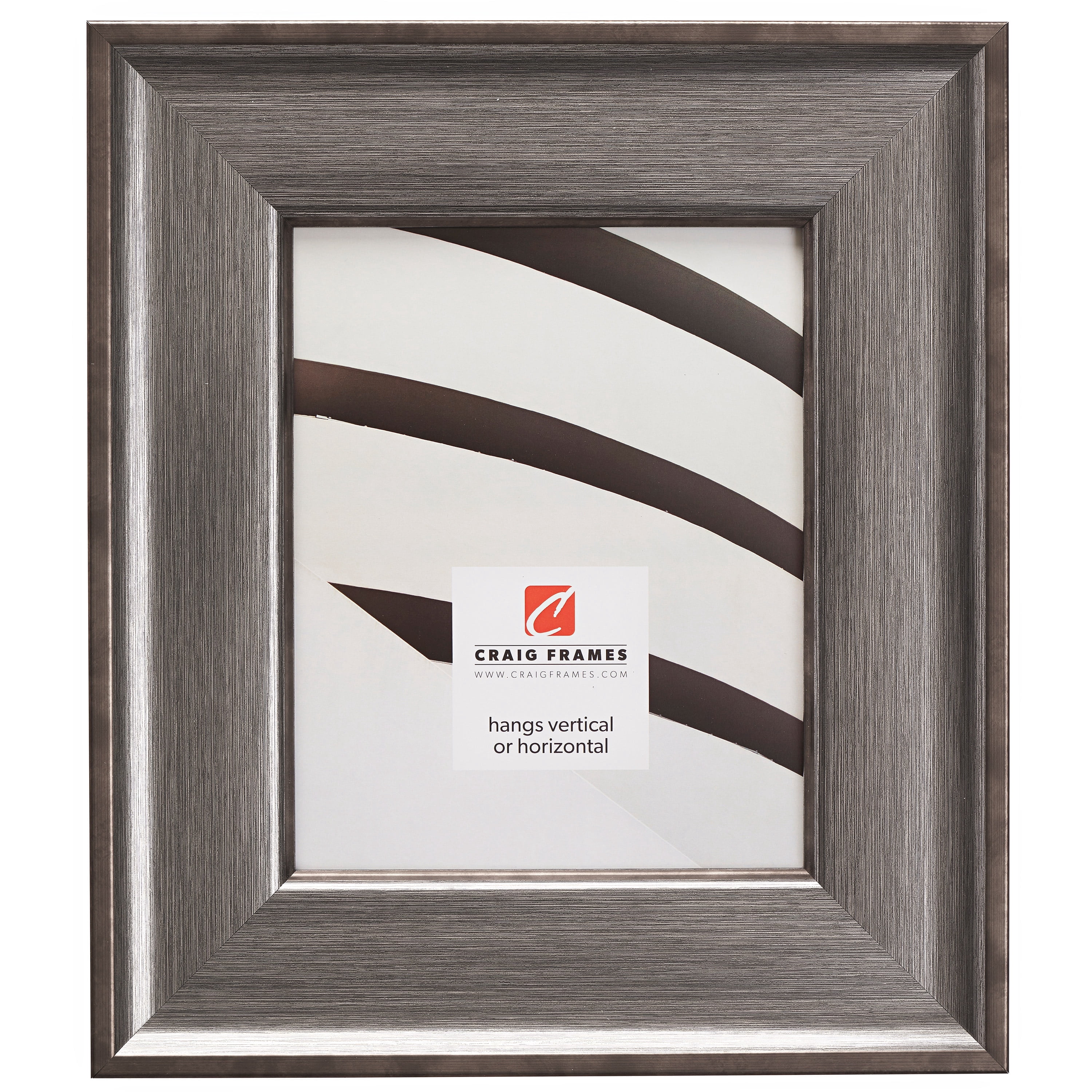 Craig Frames Resilience Wide, 18x24 inch Picture Frame, Distressed Silver