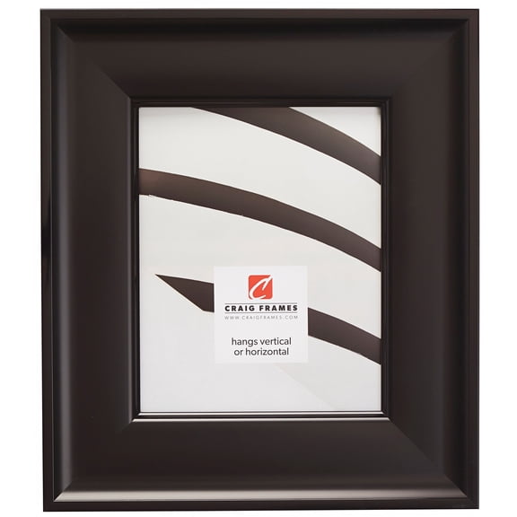 Craig Frames Resilience Wide, 4x10 inch Picture Frame, Black