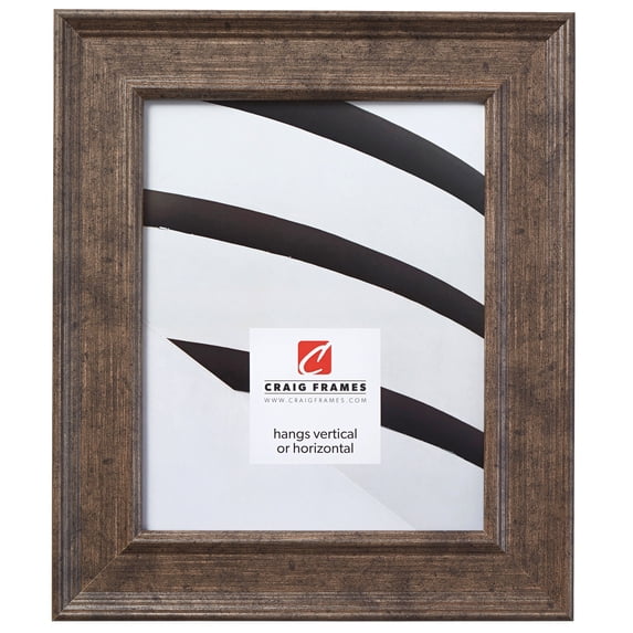 Craig Frames Revival, 12 x 12 Inch Picture Frame, Traditional Tarnished Silver