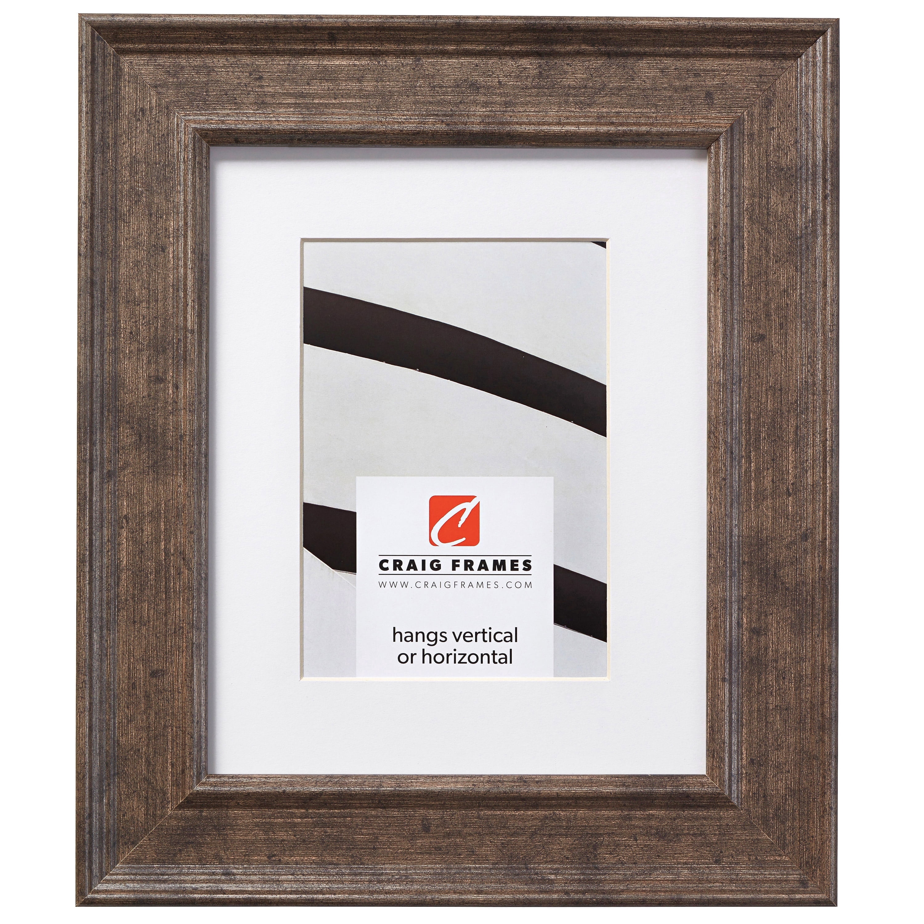 Craig Frames Revival, 22x28 inch Tarnished Silver Picture Frame Matted for an 18x24 Photo