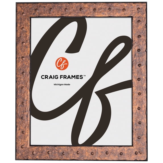 Craig Frames Rivet, 15x21 Picture Frame, Rust