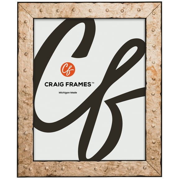 Craig Frames Rivet, 9x11 Picture Frame, Tarnished Bronze
