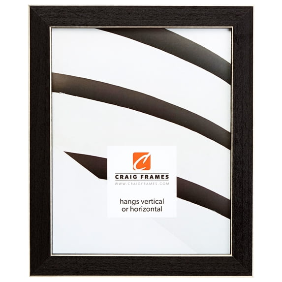 Craig Frames Shaker 286, 11x14 inch Picture Frame, Black Solid Wood