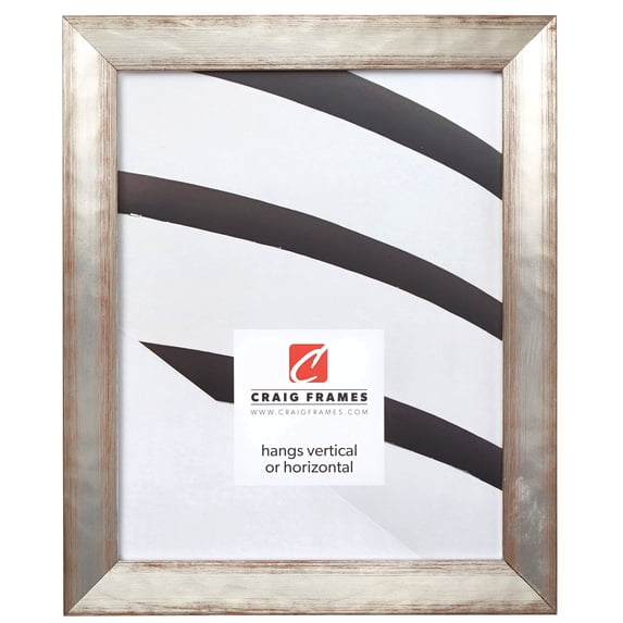 Craig Frames Siena, 18x36 inch Picture Frame, Contemporary Silver
