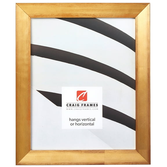 Craig Frames Siena, 8x12 inch Picture Frame, Contemporary Gold