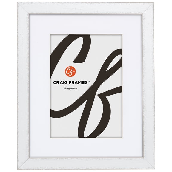 Craig Frames Slushie, 11x17 Picture Frame Matted for an 8x12 Photo, White Cherry