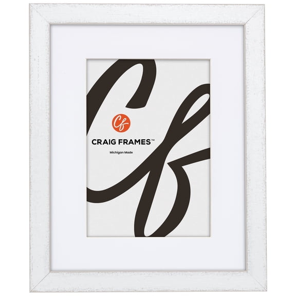 Craig Frames Slushie, 19x25 Picture Frame Matted for a 14x20 Photo, White Cherry