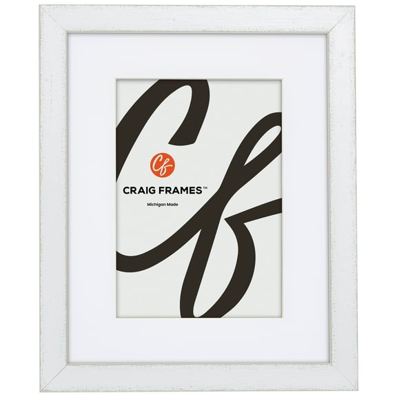 Craig Frames Slushie, 5x7 Picture Frame Matted for a 4x6 Photo, White Cherry