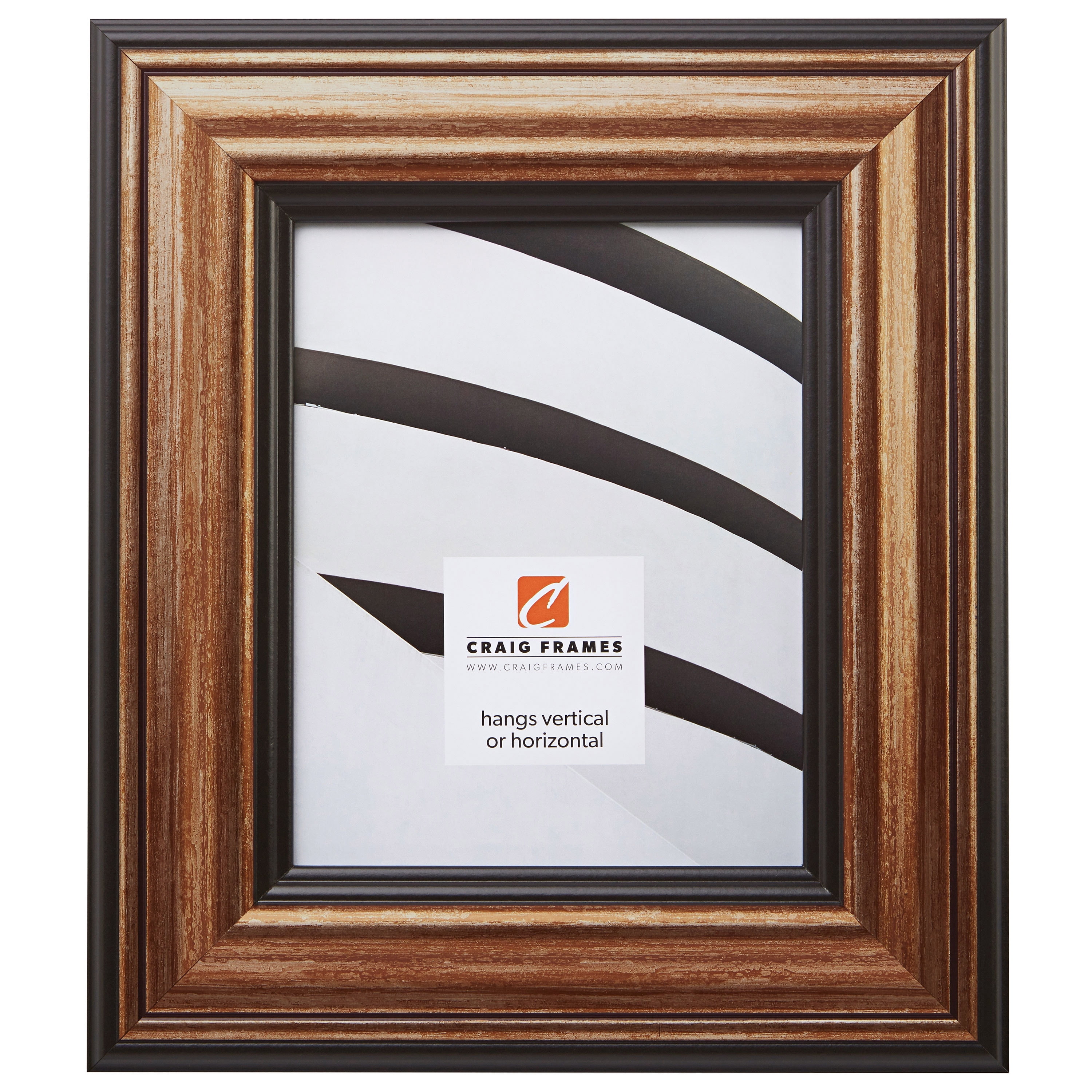 Craig Frames Sonora, 14 by 22-inch Picture Frame, Aged Gold and Black ...
