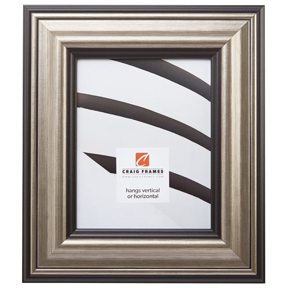 Craig Frames Sonora, 4x10 inch Picture Frame, Southwestern Canyon Silver