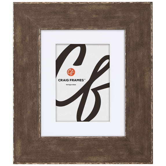 Craig Frames Starlight, 24x30 Picture Frame Matted for a 20x26 Photo, Pewter Gray