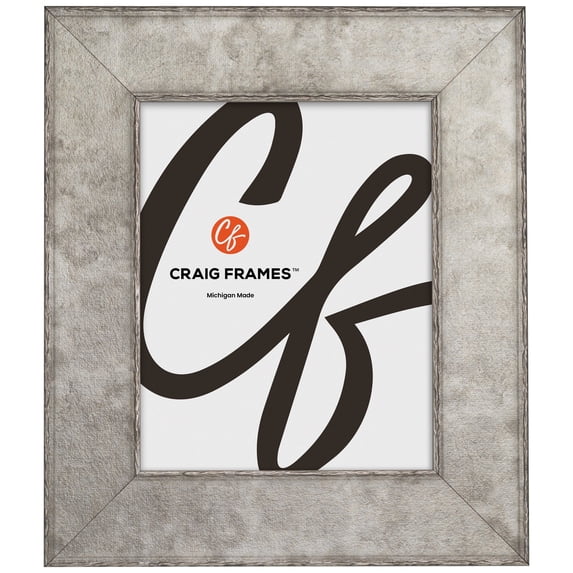 Craig Frames Starlight, 9x12 Picture Frame, Silver