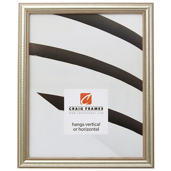 Craig Frames Stratton, 16 x 20 Inch Picture Frame, Distressed Silver