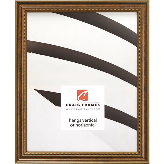 Craig Frames Stratton, 18x24 inch Picture Frame, Aged Bronze