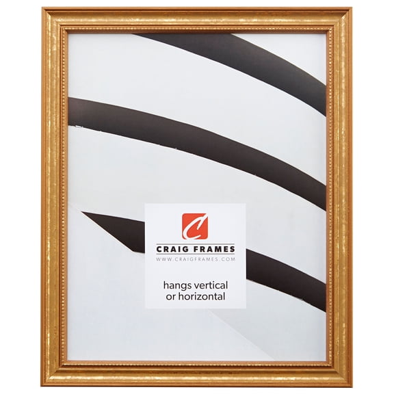 Craig Frames Stratton, 24x36 inch Picture Frame, Aged Gold