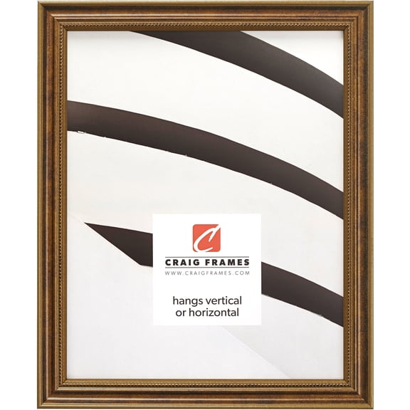 Craig Frames Stratton, 4x6 inch Picture Frame, Aged Bronze