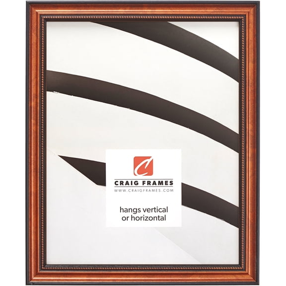 Craig Frames Stratton, 8x12 inch Picture Frame, Copper and Black