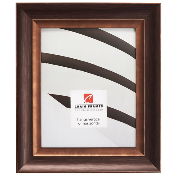Craig Frames Ventura, 4x10 inch Picture Frame, Bronze