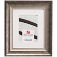 thumbnail image 1 of Craig Frames Ventura, 8x12 inch Pewter and Silver Picture Frame Matted for a 5x7 Photo, 1 of 5