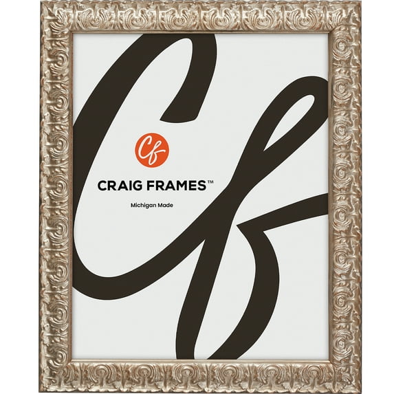 Craig Frames Versailles, 23x33 inch Picture Frame, Silver