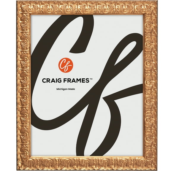 Craig Frames Versailles, 4x5 inch Picture Frame, Gold