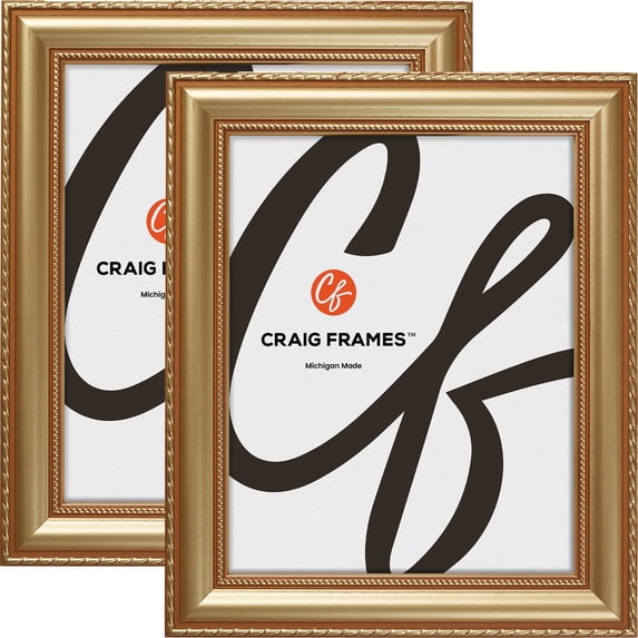 Craig Frames Victoria, 19x25 inch Picture Frame, Ornate Gold, Set of 2