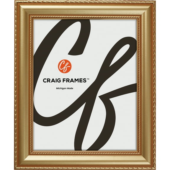 Craig Frames Victoria, 6x8 inch Picture Frame, Ornate Gold