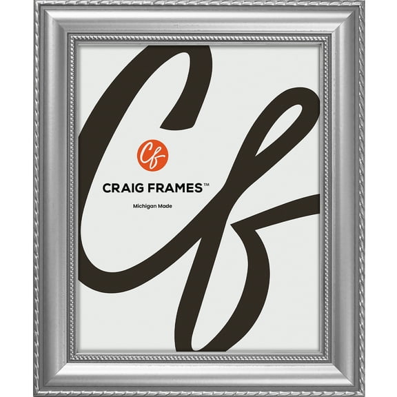 Craig Frames Victoria, 6x8 inch Picture Frame, Ornate Silver