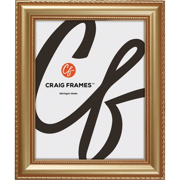 Craig Frames Victoria, 9x15 inch Picture Frame, Ornate Gold