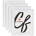 thumbnail image 1 of Craig Frames Victoria, 9x27 inch Picture Frame, Ornate White and Silver, Set of 4, 1 of 5