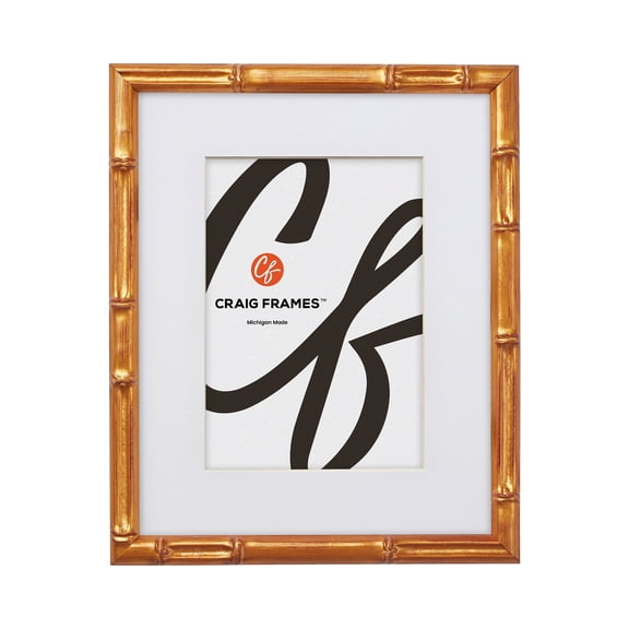 Craig Frames Vintage Bamboo 26x32 inch Picture Frame Matted for a 22x28 Photo