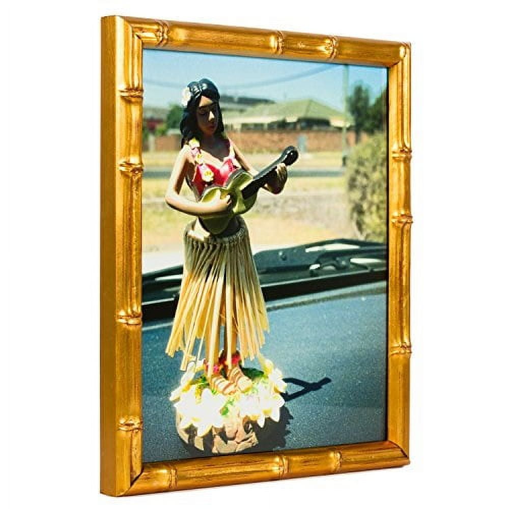 Craig Frames Vintage Gold Bamboo Composite Picture Frame, 11 by 14Inch