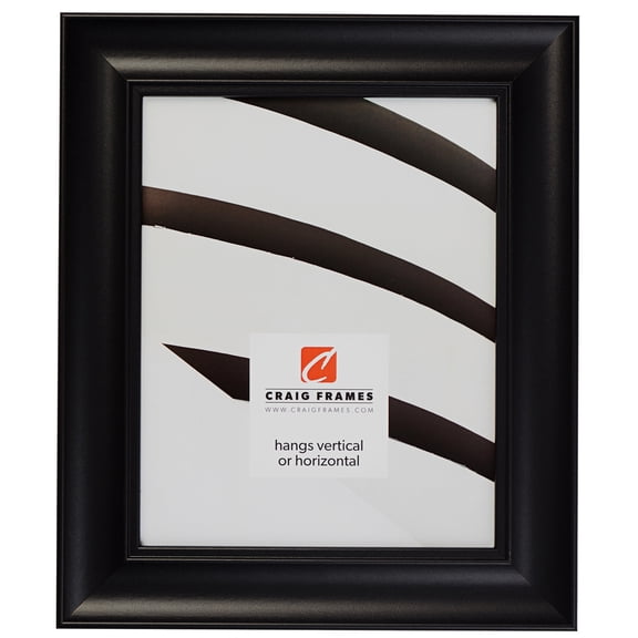 Craig Frames Vintage Revival, 14x18 inch Picture Frame, Satin Black