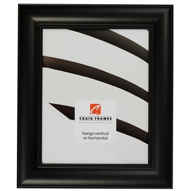 Craig Frames Vintage Revival, 4x10 inch Picture Frame, Satin Black