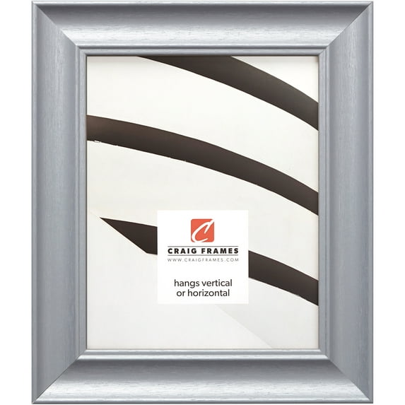 Craig Frames Vintage Revival, 4x6 inch Picture Frame, Brushed Silver