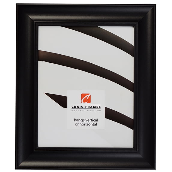 Craig Frames Vintage Revival, 4x6 inch Picture Frame, Satin Black
