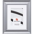 thumbnail image 1 of Craig Frames Vintage Revival, 8.5x11 inch Picture Frame Matted for a 6x9 Photo, Brushed Silver, 1 of 5