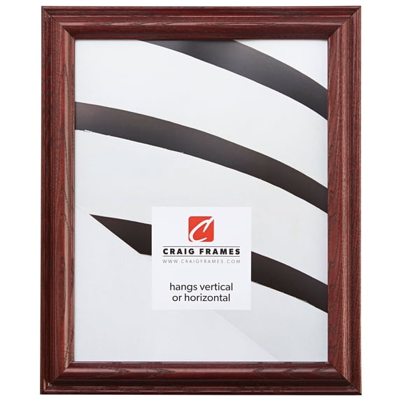Craig Frames Wiltshire 130, 12x16 inch Picture Frame, Traditional Red Hardwood