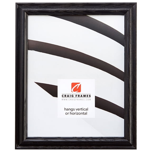 Craig Frames Wiltshire 130, 14x18 inch Picture Frame, Black